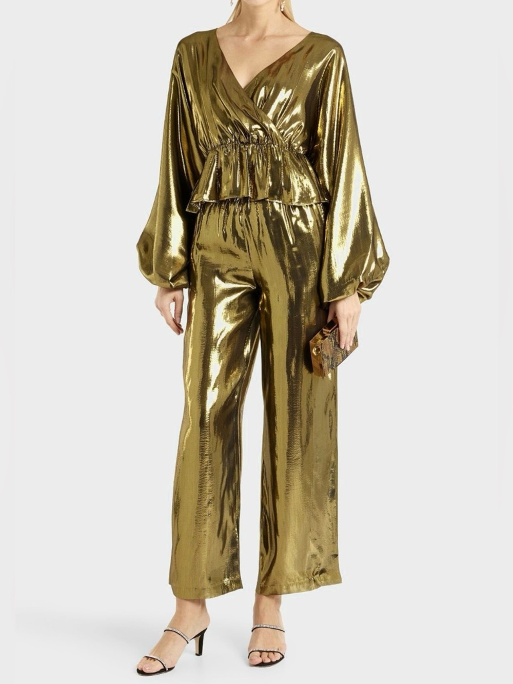 rhode gold silk blend set